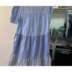 Pomander Place Blue Tiered Ruffled Sundress